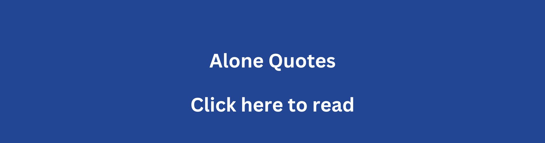 Alone Quotes