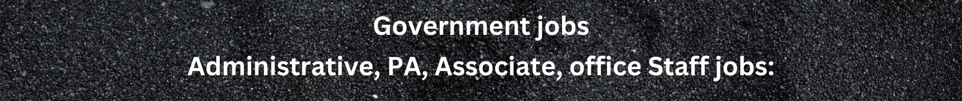 Government jobs