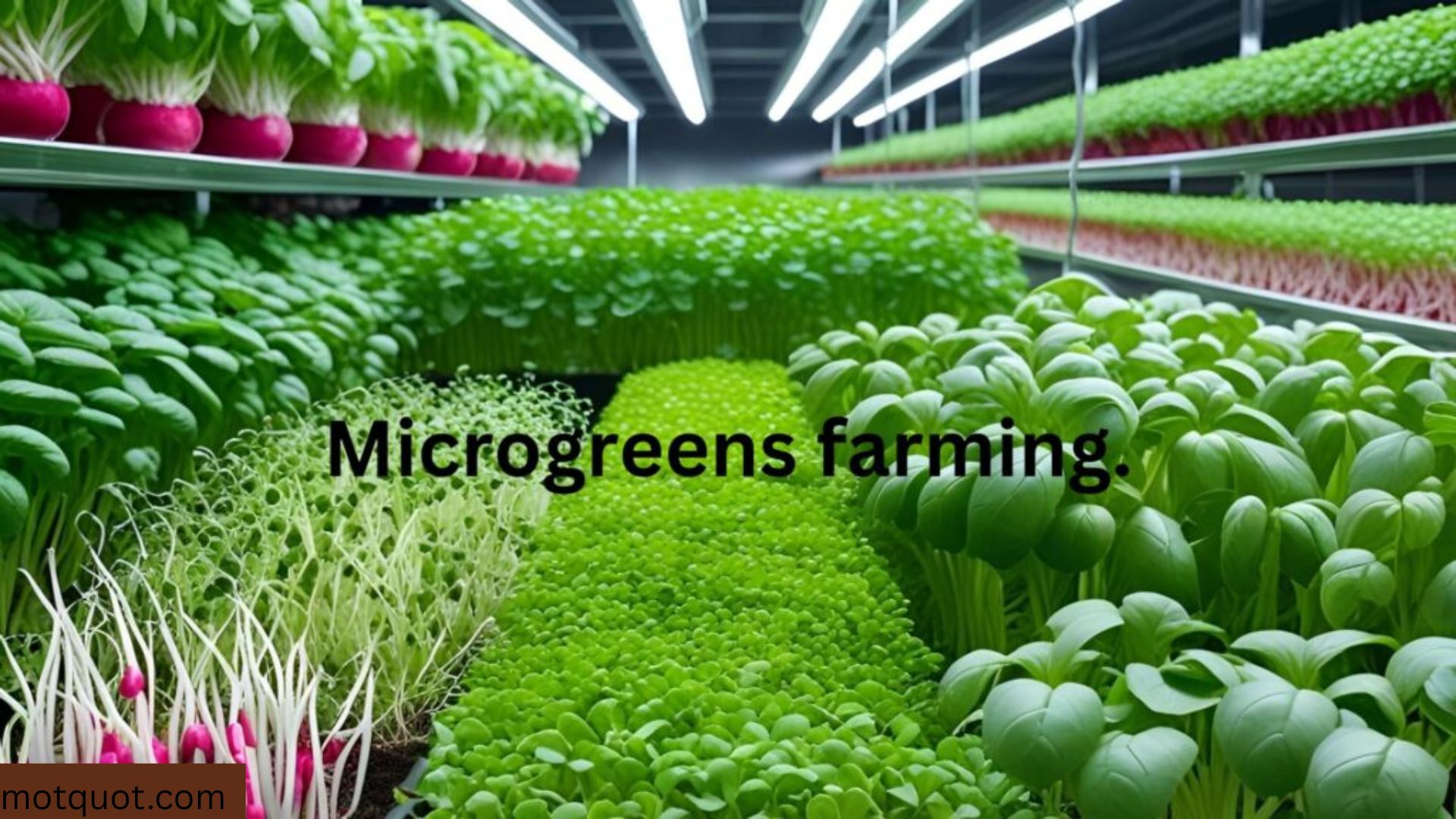 Microgreens farming: Agro business.